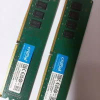 رم کامپوتر ۲ تا ۳۲ گیگ دوال ddr4 ram 3200 crucial