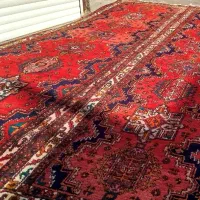 سمساری جفت فرش دستباف کناره