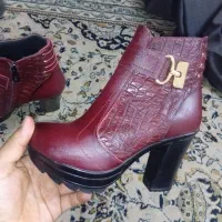 گیوه ملکی اصل  بختیاری کفش چرم مجلسی نیم پوت