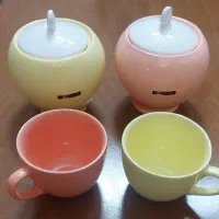 فنجان وقندان سرامیکی جام شربت خوری و لیوان فرانسوی