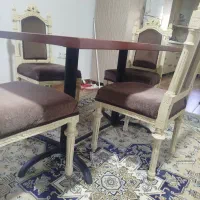 میز ناهار خوری|میز و صندلی غذاخوری|چمستان, |دیوار