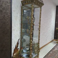 بوفه برنجی اصل و مجسمه ماهی مسی برنجی|بوفه، ویترین، کنسول|کرج, شاهین‌ویلا|دیوار