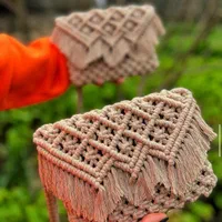 کیف مکرومه شیک دستساز|کیف، کفش، کمربند|بابل, |دیوار