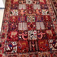 فرش نو بختیاری چالشتر دست بافت خشتی۶متری دستبافت