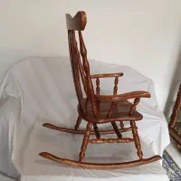 صندلی راک تمام چوب(گردو/راش) استفاده نشده