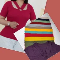 تیشرت زنانه تک حلقه دوبل