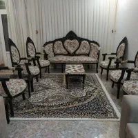 مبل سلطنتی با چوب راش با سه تا عسلیم