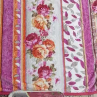 پتو مخمل گلبافت مارک MEGGO PS دونفره سایز 220در240