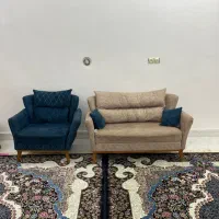مبل ۷ نفره جمع و جور|مبلمان خانگی و میز عسلی|تاکستان, |دیوار