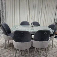 مبل هفت نفره و میزناهار خوری شش نفره|مبلمان خانگی و میز عسلی|تهران, شهمیرزادی|دیوار