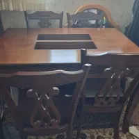 میز ناهارخوری چوبی ۴ نفره