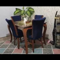 میز ناهار خوری ۴نفره|میز و صندلی غذاخوری|تولم شهر, |دیوار