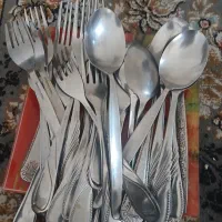 چای خوری با زیرددستی یک قوری ۱۰ عدد قاشق غذاخوری