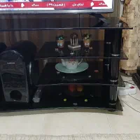 میز تلویزیون شیشه ای