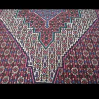 فرش دست بافت کوردی ژیرجانمازی،پشم،تک پو،سالم وتمیز|فرش|سنندج, |دیوار