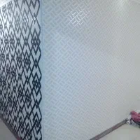 نقاشی ساختمان. کاغذ دیواری. میکروسمنت
