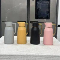 فلاسک Orive دسته طلایی و استیل فروش اقساطی|قوری، کتری، قهوه‌ساز دستی|خرم‌آباد, |دیوار