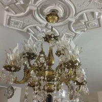 لوستر برنجی ۸ شاخه