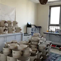 سبد نظم دهنده قیطانی و لوستر و اباژور  مکرومه