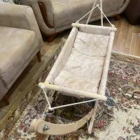 گهواره چوبی نانو|تخت و سرویس خواب|بندر انزلی, ساحل قو|دیوار