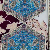 ترمه رومیزی ۵ تکه یزدی|پرده، رانر، رومیزی|تهران, منیریه|دیوار