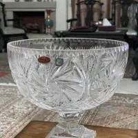 ظرف جا میوهای پایه دار خورشیدی اصل با حک حرف بی