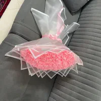 دسته گل روبانی ربانی(شاخه30تومن)مصنوعی رز