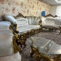 مبل هفت نفره راحتی با میز نهارخوری|مبلمان خانگی و میز عسلی|کرمان, |دیوار