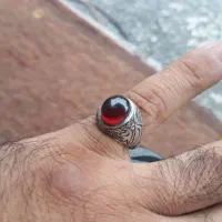 انگشترعقیق سرخ وباباقوری کهنه قدیمی