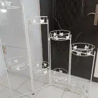 استند فلزی گل با ظرفیت 8 جای گلدان