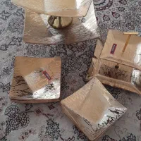 دکوری  طلایی  اصلا استفاده نشده|ظروف سرو و پذیرایی|مشهد, طرق|دیوار