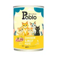 کنسرو گربه گوشت و مرغ پابلو