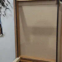 تخت چوبی یکنفره ابعاد ۹۰×۱۸۵ با ارتفاع ۵۳