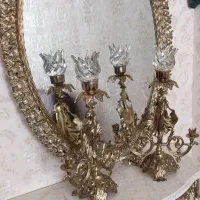 آینه و شمعدان آلیاژ