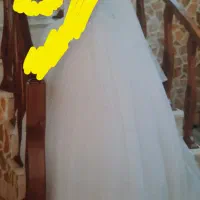 لباس عروس دامن شاین دار سالم فقط یکبار پوشیده شده