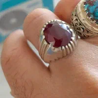 انگشتر نقره یاقوت افریقا