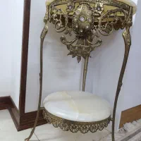 میز تلفن برنجی