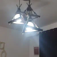 لوستر چوبی سه تایی نو