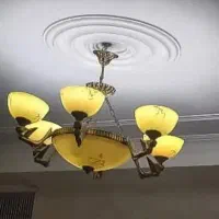 لوستر آنتیک طرح فرشته  تمام برنز سنگین