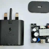 شارژر 25وات اورجینال برد سولوم مشکی