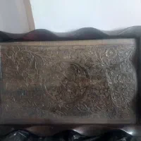 سینی کار شده قدیمی طرح دار