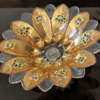 ظروف دور طلایی وارداتی چینی|صنایع دستی و سایر لوازم تزئینی|تهران, فلسطین (میدان انقلاب)|دیوار
