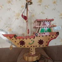 کشتی چوبی|مجسمه، تندیس، ماکت|فولادشهر, B1|دیوار