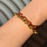 دستبند مشابه طلا رنگ ثابت