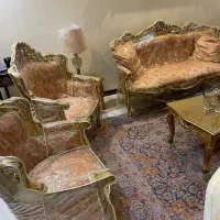 مبل استیل ۷نفره نهار خوری۱۲ نفره دوگل
