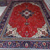 جفت شیش متری دستباف کرمان قلم مارک(عظیمی)|فرش|خوی, |دیوار