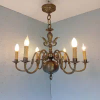 ۴ عدد لوستر برنج برنجی قدیمی