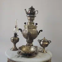 سماور و سرویس برنجی