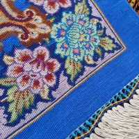 فرش دستبافت ذرع و نیم تمام ابریشم قم|فرش|تهران, جنت‌آباد مرکزی|دیوار