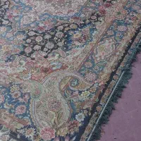 فرش دستبافت ۱۲متری سالاری دو متن و ابریشم رج ۵۰|فرش|اسکو, |دیوار